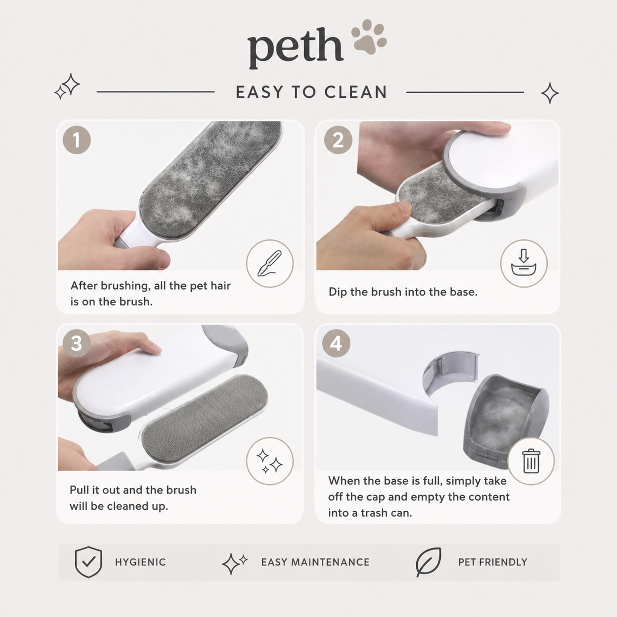 Peth™ – The Ultimate Pet Hair Removal Brush
